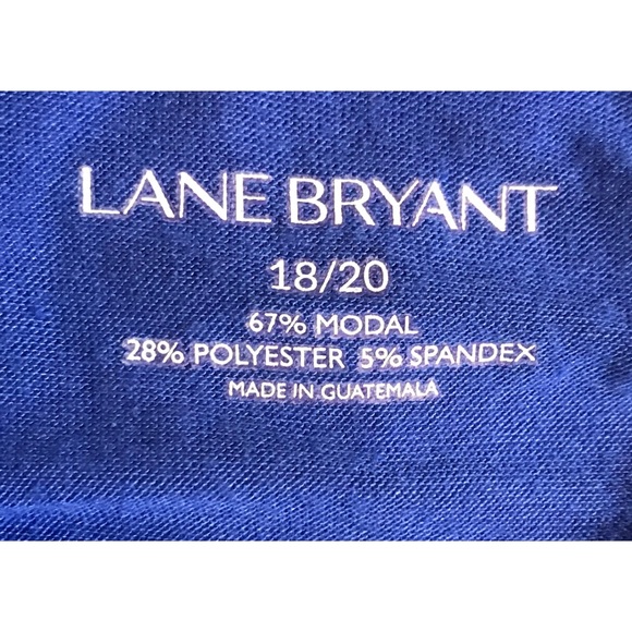 LANE BRYANT 18/20 BLUE INDIGO WOMANS TSHIRT TOP - Picture 4 of 6